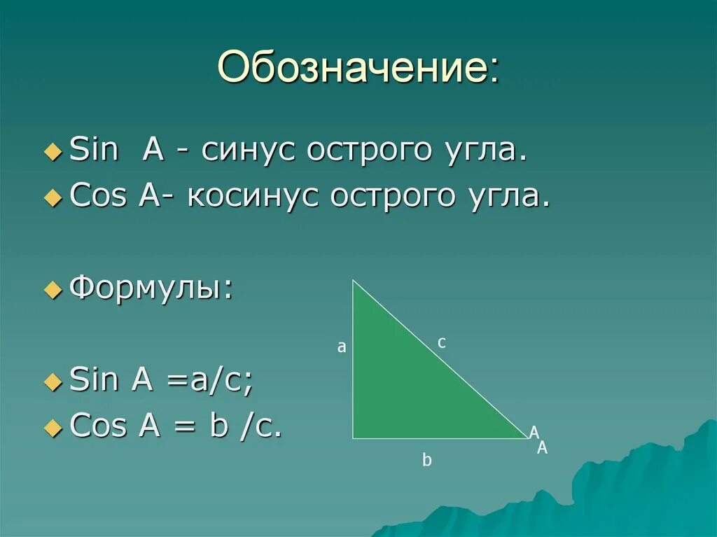 Cos угла. Sin острого угла. Sin a cos b в прямоугольном треугольнике. Cos угла b. Синус острого угла всегда меньше единицы