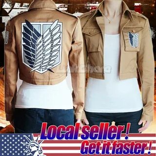 TX Local Attack on Titan Shingeki no Kyojin Scouting Legion Cosplay Jacket Coat...