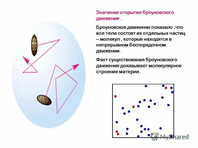 Броуновское движение в воде