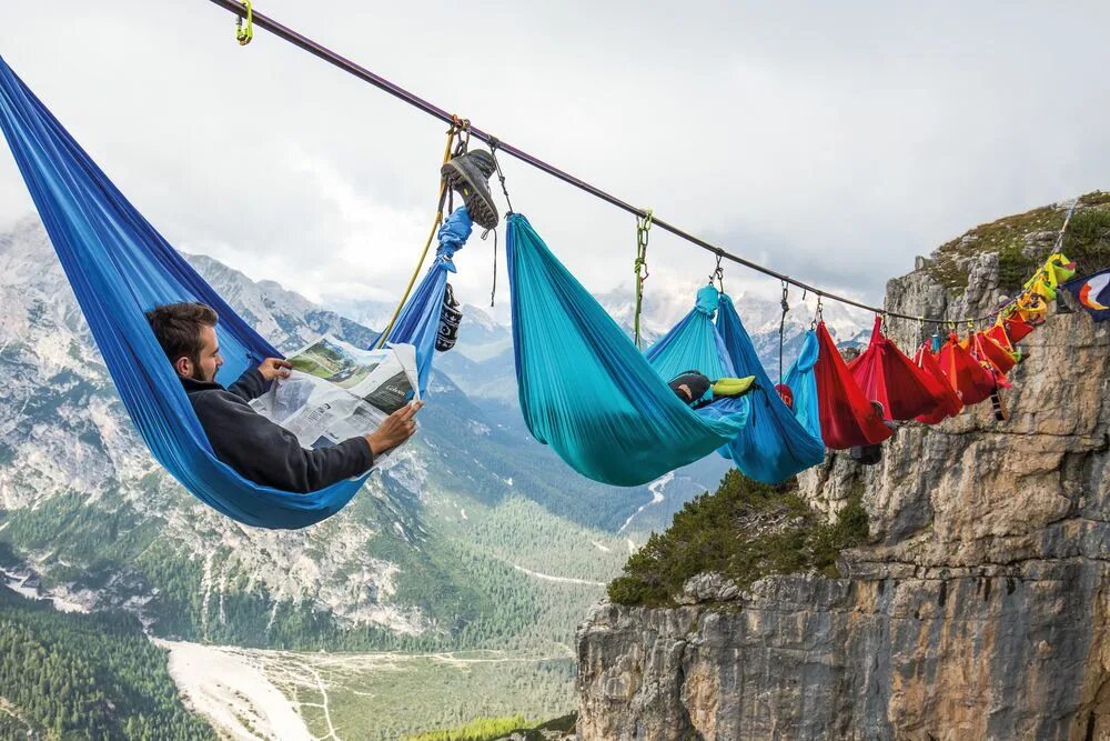 Туристическое развлечение. Гамак Highlander Trekker Hammock ss00057. Монте пиан гамаки. Гамак в горах. Необычный гамак.