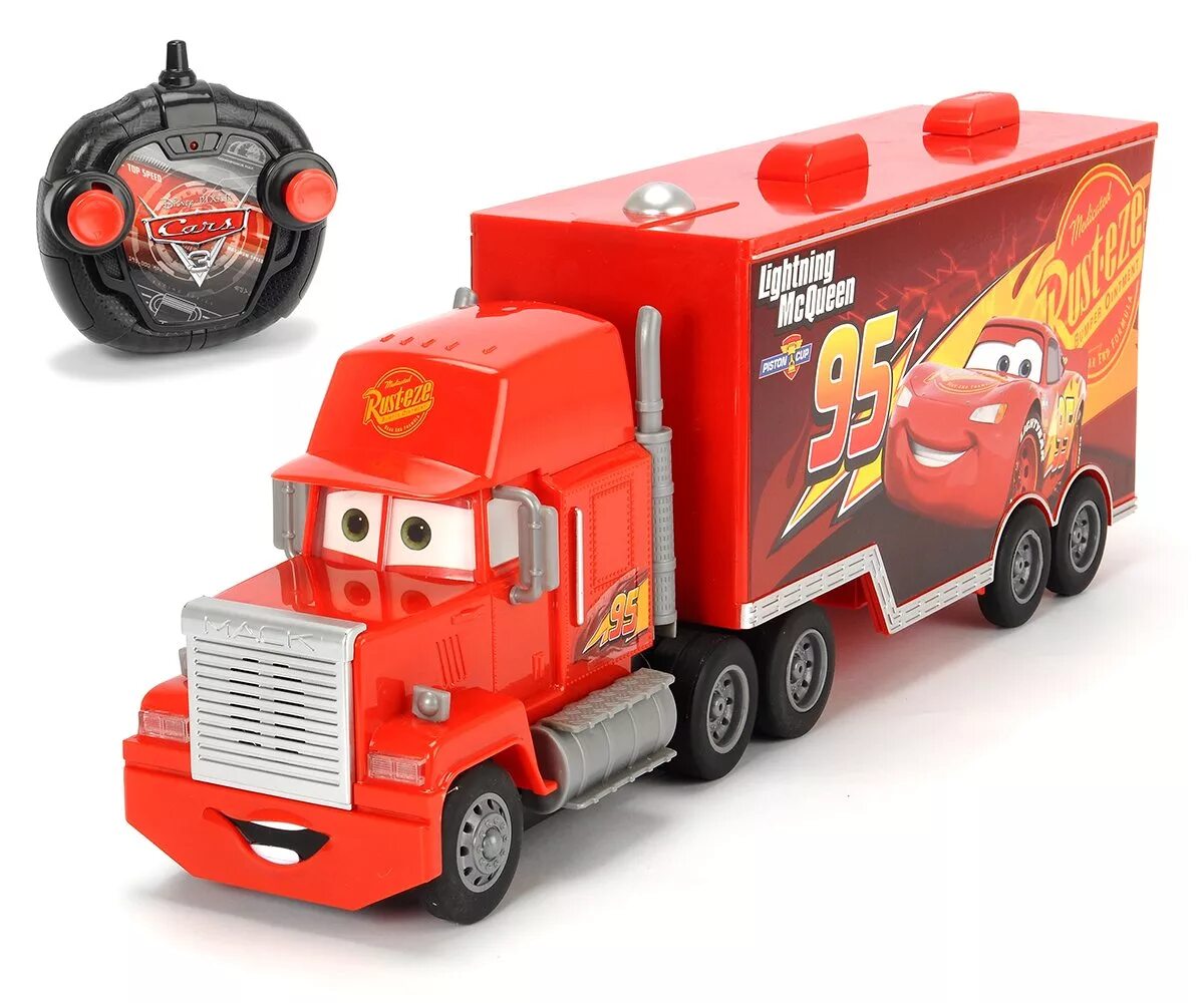 Truck toy cars. Dickie Toys cars 3 Мак. Mack Hauler cars 3 Toy. Грузовик Dickie Toys Тачки МАКТРЭК (3089535) 1:24 46 см. Dickie Toys грузовик.