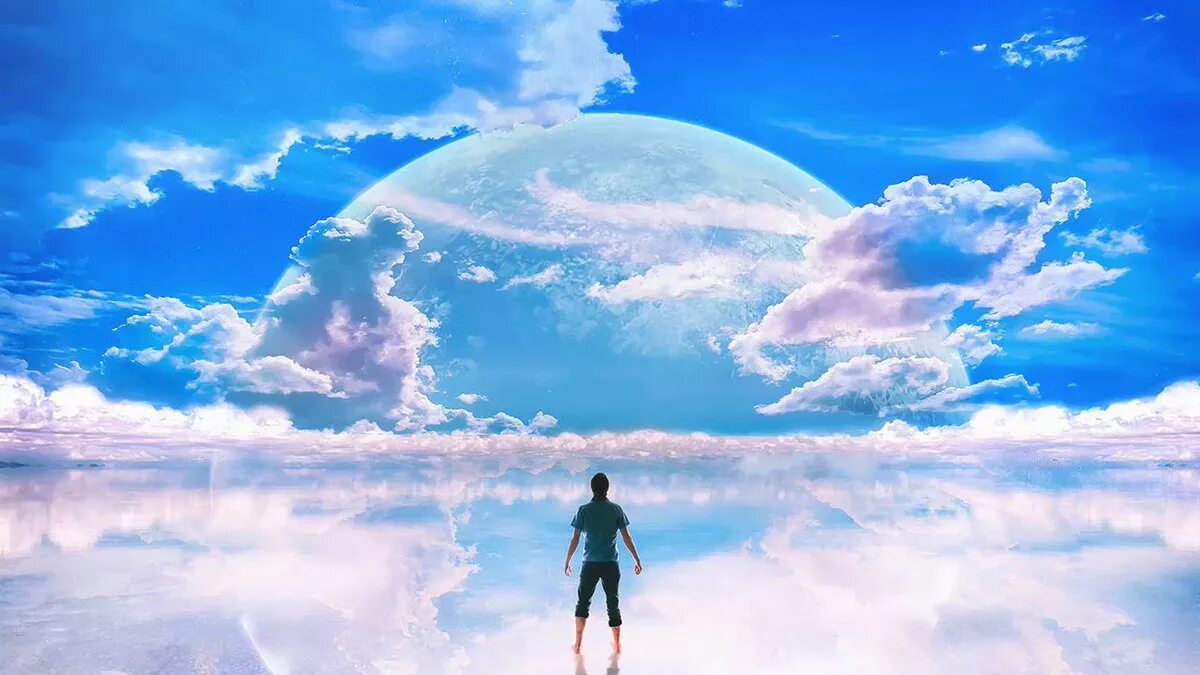 Осознанный сон. Девушка свобода. Человек мечтает о небе. Мечты исполняются. Человек мечтает о небе.