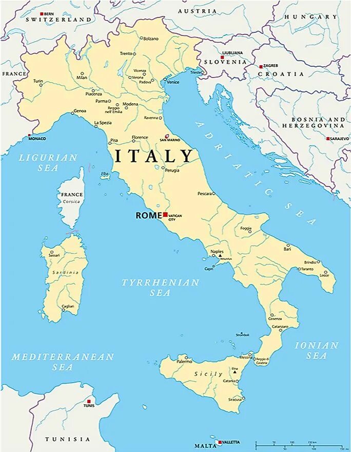Ватикан на карте Италии. Ватикан и Сан Марино на карте Италии. Рим и Ватикан на карте Италии. Италия Сан Марино Ватикан. Горы отделяющие италию от остальной европы