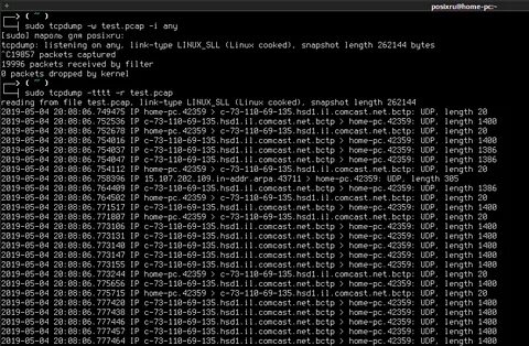 Tcpdump linux
