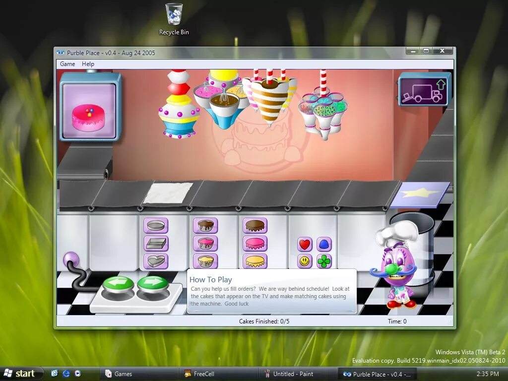 Purble place торты