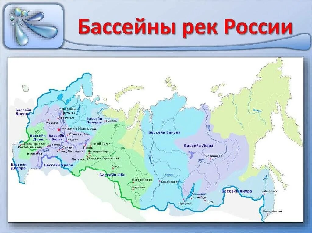 Дон обь лена индигирка это. Бассейны крупнейших рек России на карте. Крупные реки России на карте и их бассейны. Крупные реки РФ на карте. Главные реки России на карте.
