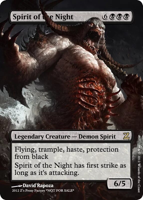 MTG Spirit of the Night. Spirit Deck MTG. Demon Spirit. MTG Fife Night.