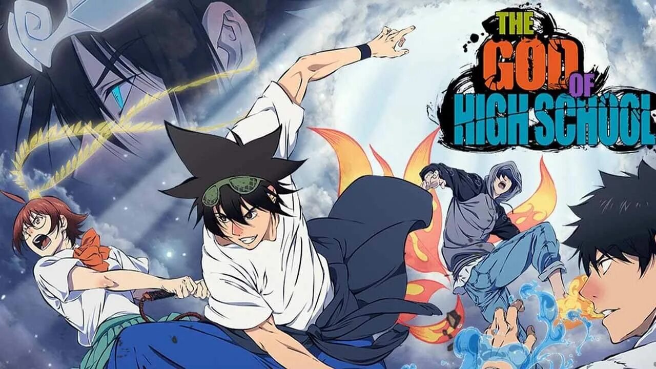 Бог старшей школы дата выхода. The god of high school аниме. бог старшей школы  the god of high school. бог старшей школы постер. бог средней школы аниме.