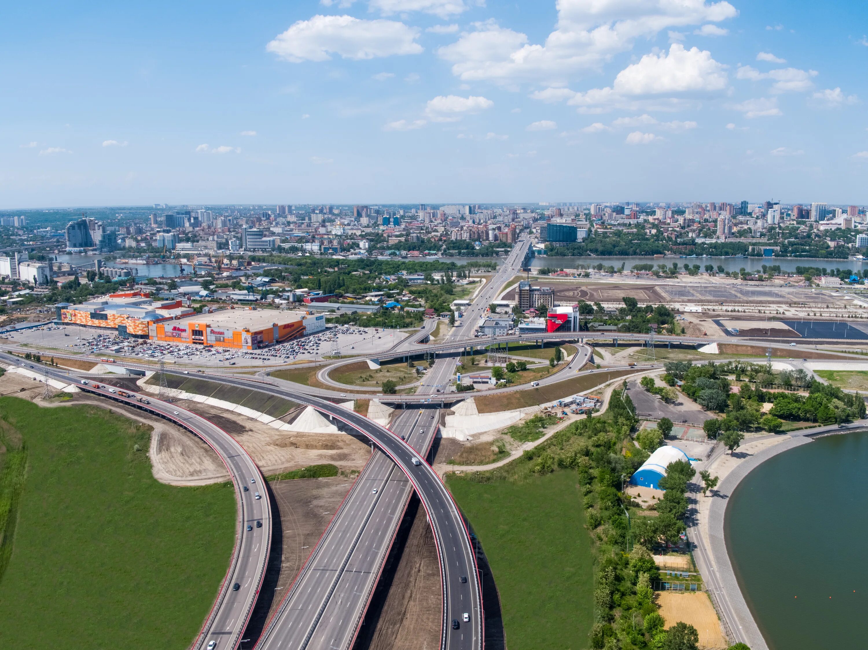 Движение открытые города. Развязка м 4 Дон в Ростове-на-Дону. Мост Сиверса Ростов на Дону. Развязка Батайск. Новая развязка в Ростове.