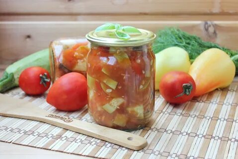 Салат банка кабачки