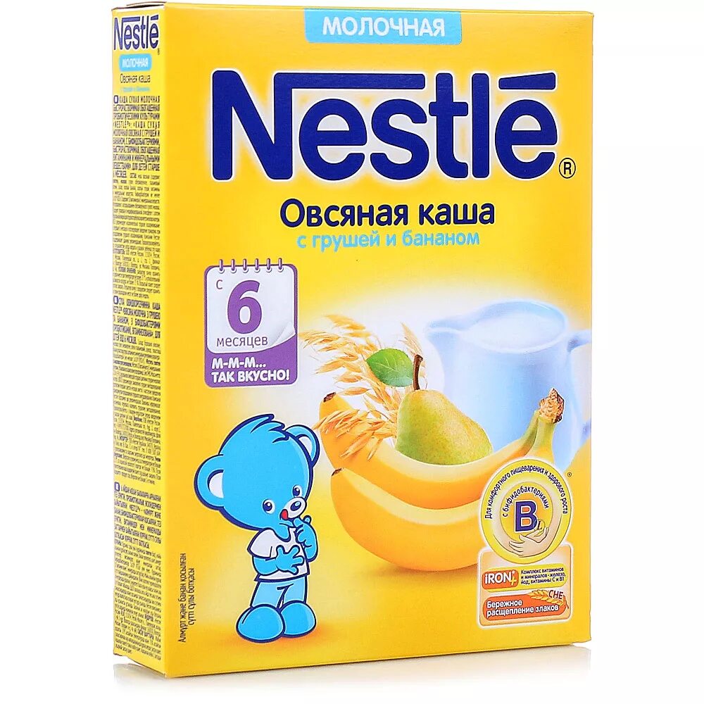 Каша Nestle Мультизлаковая с яблоком и бананом - "Сомнительная каша" отзывы