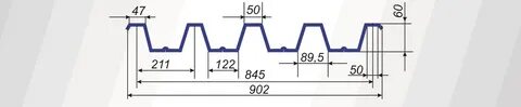 Профлист н60 845 0 8