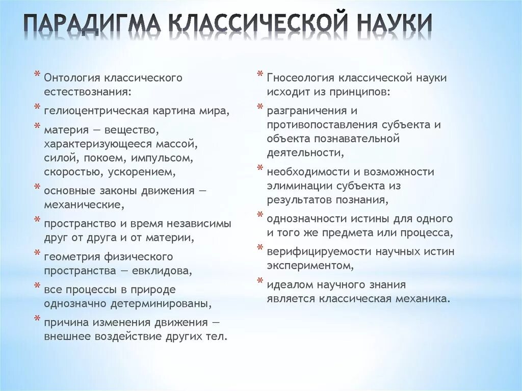 Парадигмы научного знания. Классическая парадигма науки. Примеры классической парадигмы. Парадигмы познания. Классический этап науки.