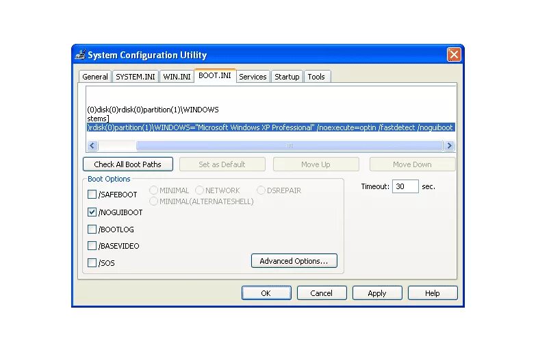 Windows boot ini. Окно msconfig. msconfig windows. утилита конфигурация системы. msconfig boot ini.