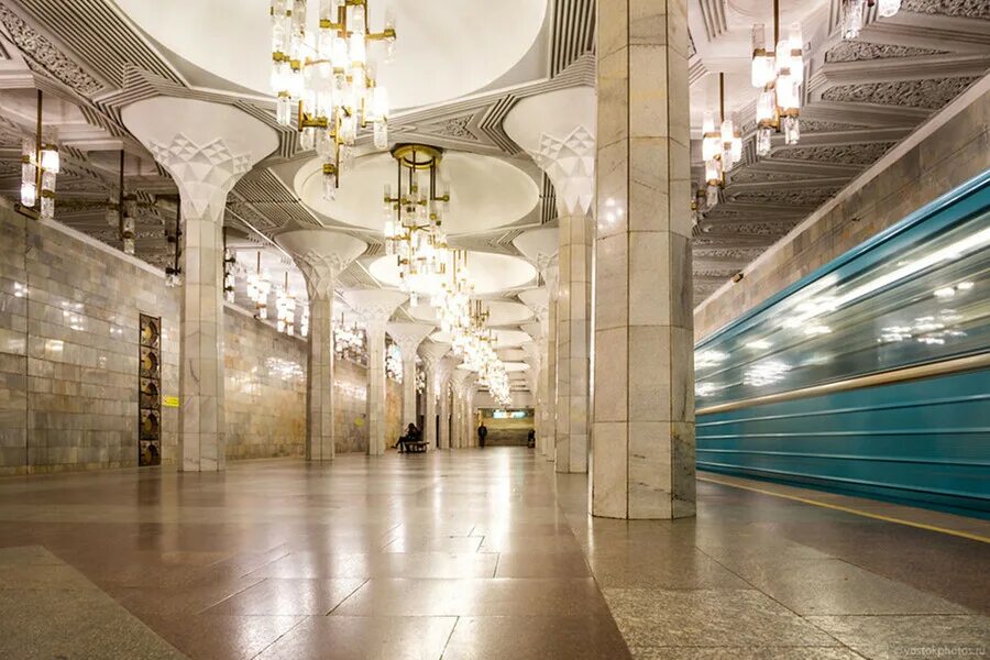 Метро ташкента фото Самый настоящий музей под землёй или как выглядят одни из самых красивейших в ми