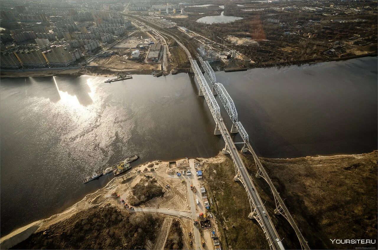 Мост через волгу в нижнем новгороде. Второй Борский мост Нижний Новгород. Волга Нижний Новгород Боярский мост. Старый Борский мост Нижний Новгород. Борский мост вид сверху.