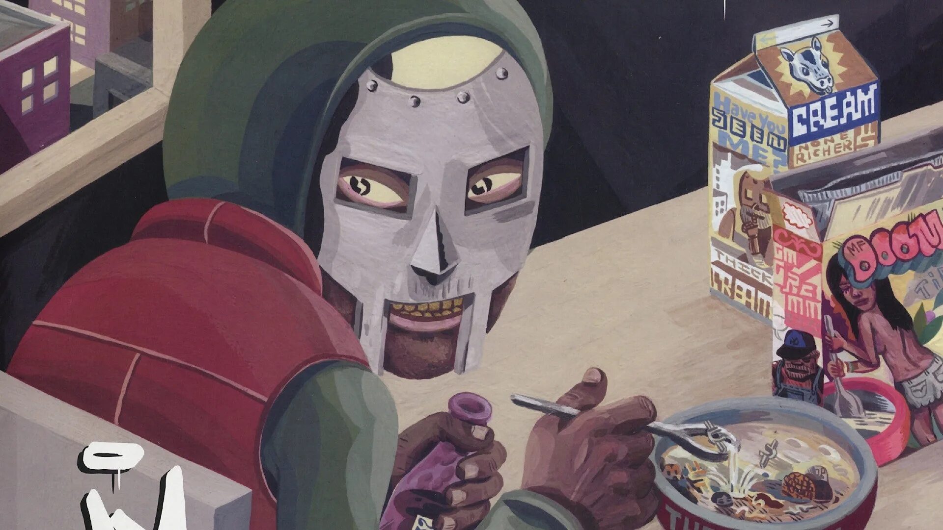 Mf doom one beer. Mf doom маска. mf doom альбомы. mf doom обложки.