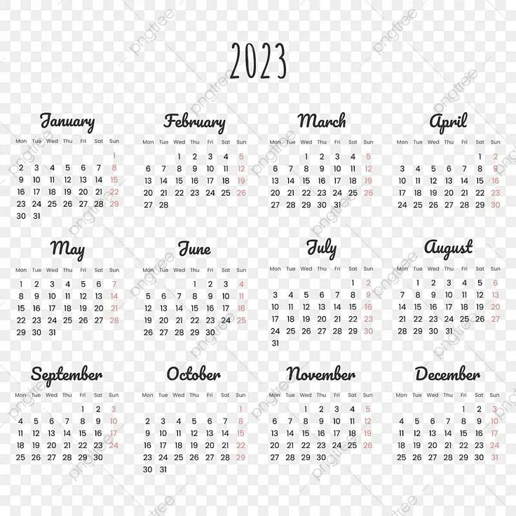 Календарь на 2025 год для фотошопа png 12 Месяцев, Настенный Календарь 2020, 13 PSD, 13 PNG. Календарь для Фотошопа.