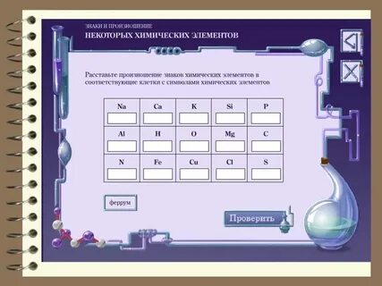 Урок химии химический элемент