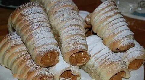 Слоеные со сгущенкой