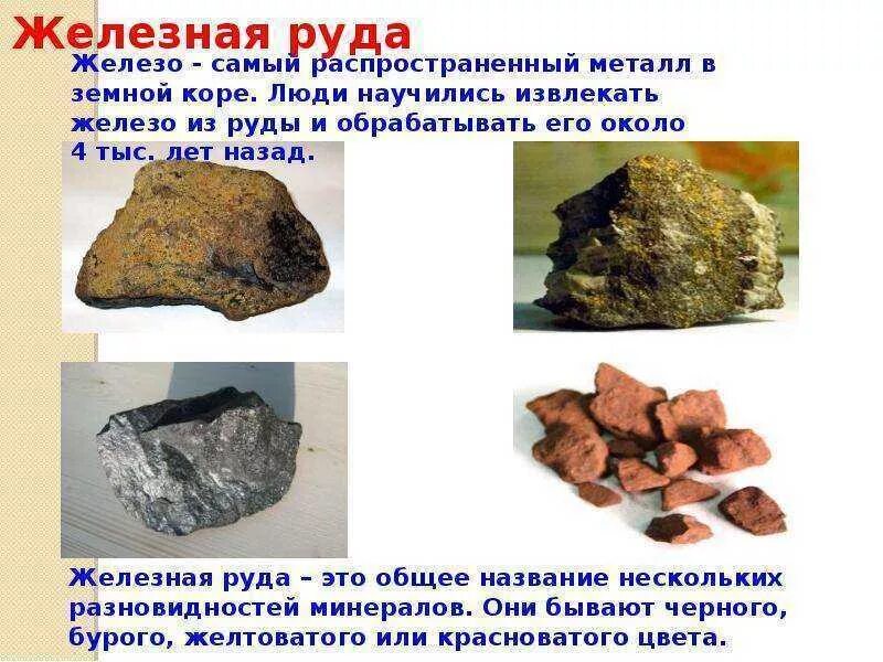 Свойства железной руды 4 класс окружающий мир. Железные руды названия. железная руда презентация. рудные металлические полезные ископаемые. сообщение про руду.