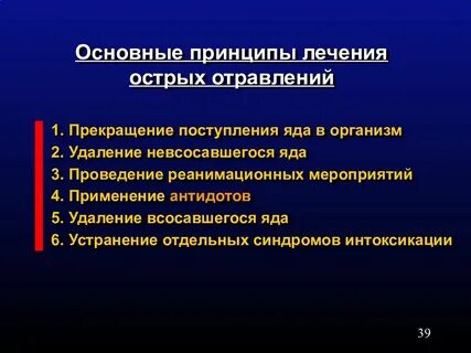 Отравление методом острое