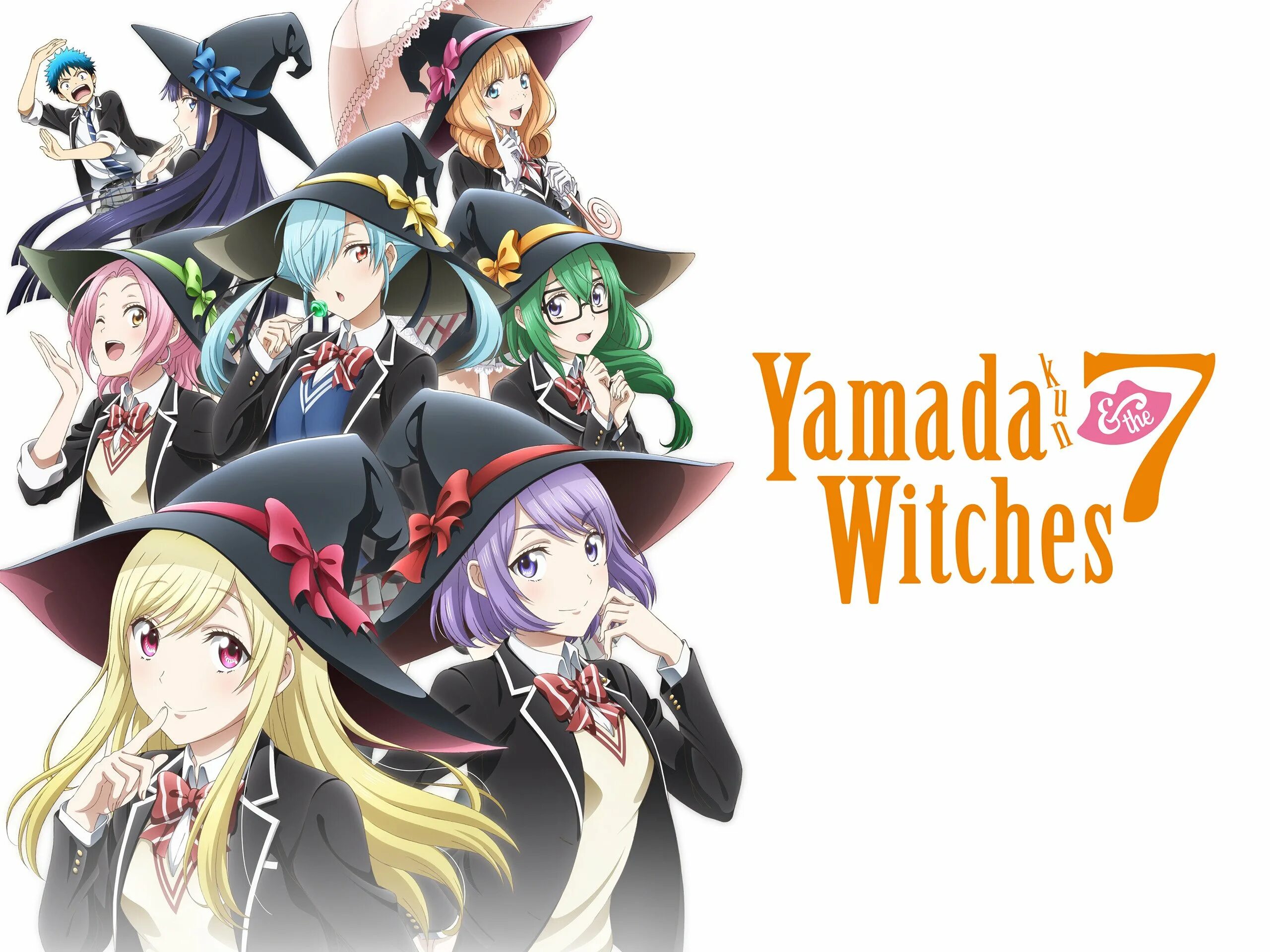 Yamada and the seven witches. Yamada kun and the seven witches аниме. ямада и 7 ведьм обои. аниме обои ямаде и семь ведьм. yamada-kun and the seven witches отв.