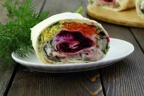 Шуба в рулете в лаваше