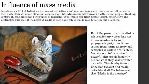 Influence on our lives