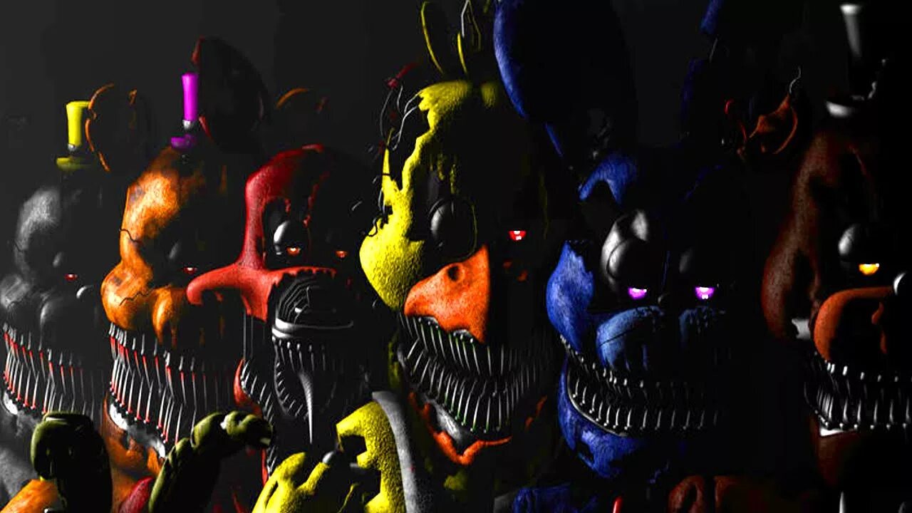 Кошмарные аниматроники из фнаф 4. Файв Найтс АТ Фредди 4 АНИМАТРОНИКИ. Five Nights at Freddy's 4 АНИМАТРОНИКИ. Игра кошмарные АНИМАТРОНИКИ. FNAF 4 все АНИМАТРОНИКИ.