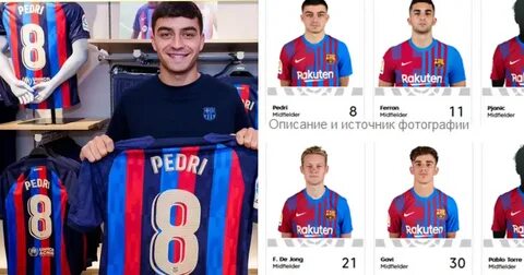 Барселона номера футболистов