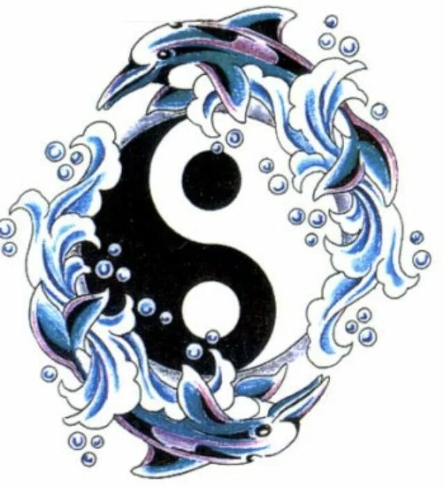 Знак зодиака рыба год дракона. Тату рыбы Инь Янь. Инь Янь Япония. Символ Инь Янь. Знак зодиака рыбы эскиз.