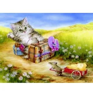 Кошка собирается