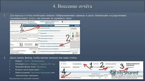 Внеся в отчет