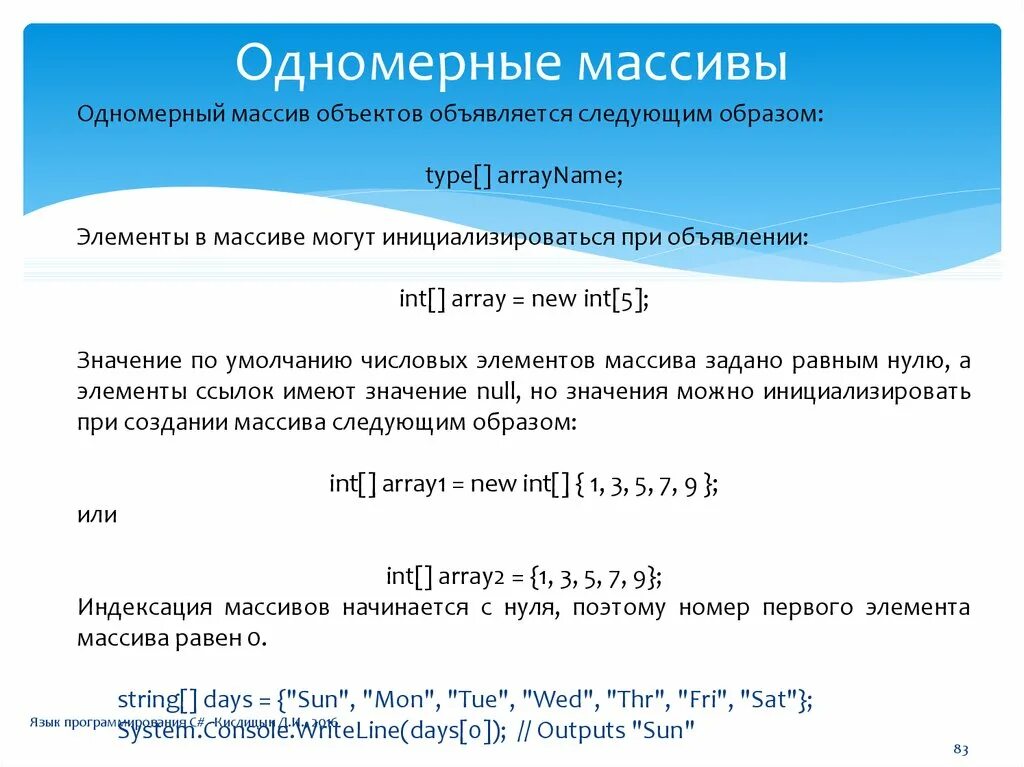 Индексация массива. Массивы в c# презентация. Картинка одномерного массива с индексацией с нуля. Индексация массива c++. Массив начинается с 1