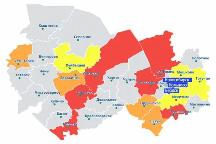 В каких районах расположен новосибирск. Карта Новосибирской области карта НСО. НСО карта Убинского района Новосибирской. Кольцово Новосибирская область на карте. Карта Новосибирской области с районами.