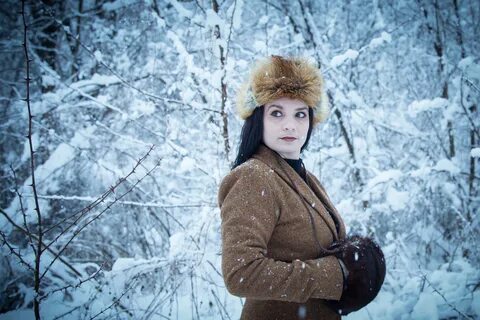Фото Красивых Женщин Зимой.