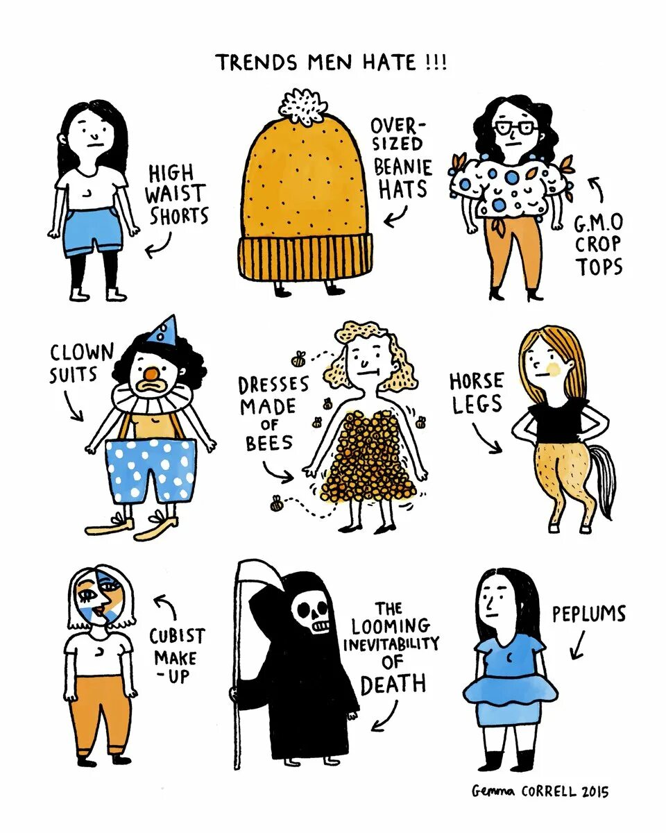 I hate men. Gemma Correll Wallpaper HTC. Gemma Correll HTC Phone Wallpaper.