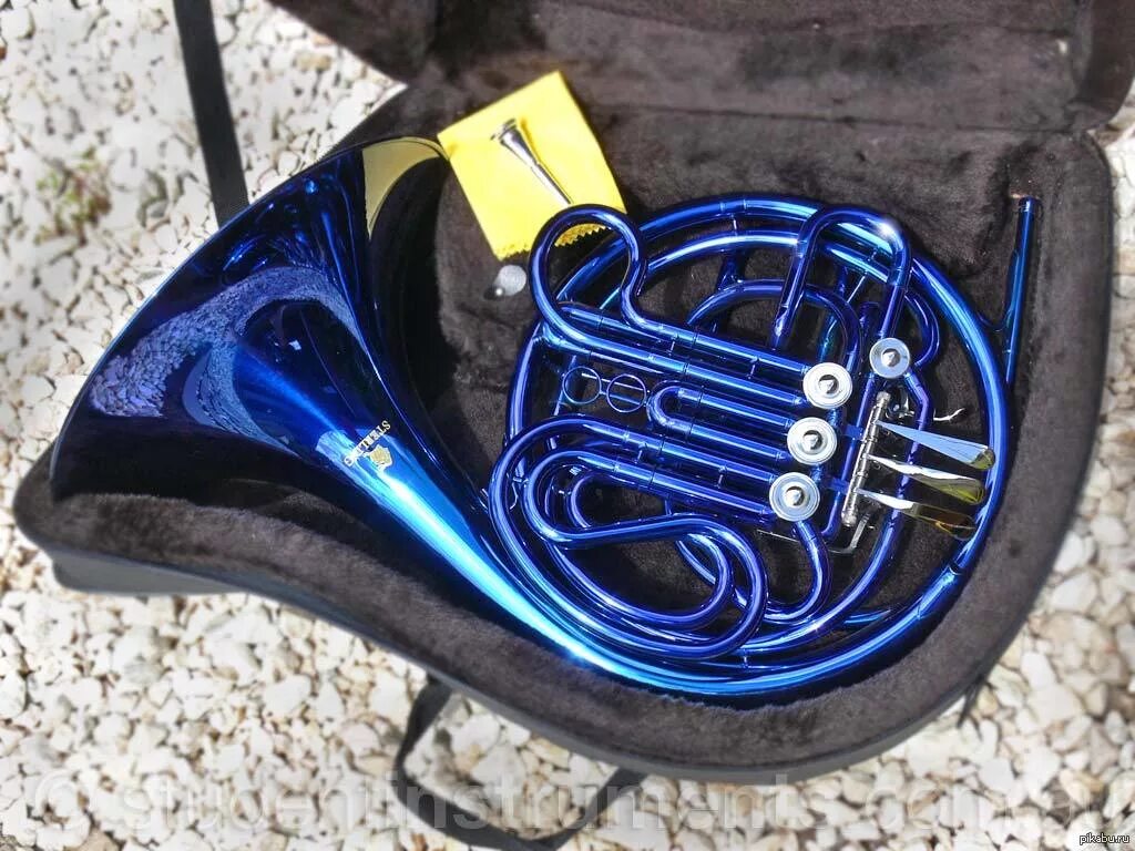 Синий горн. Синий горн. Голубая валторна футболка. Синяя валторна в сериале. Blue french horn.