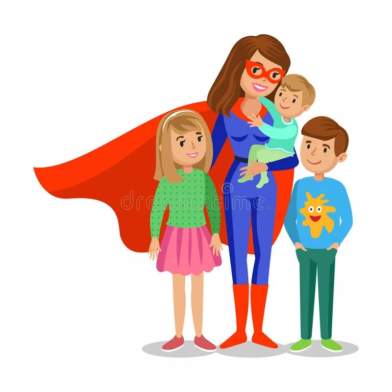 Супер женщина с ребенком. Супер мама с детьми. Супер мама рисунок. Мама Супергерой.
