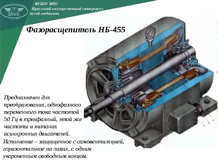 Назначение асинхронного двигателя