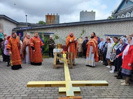 Установка креста