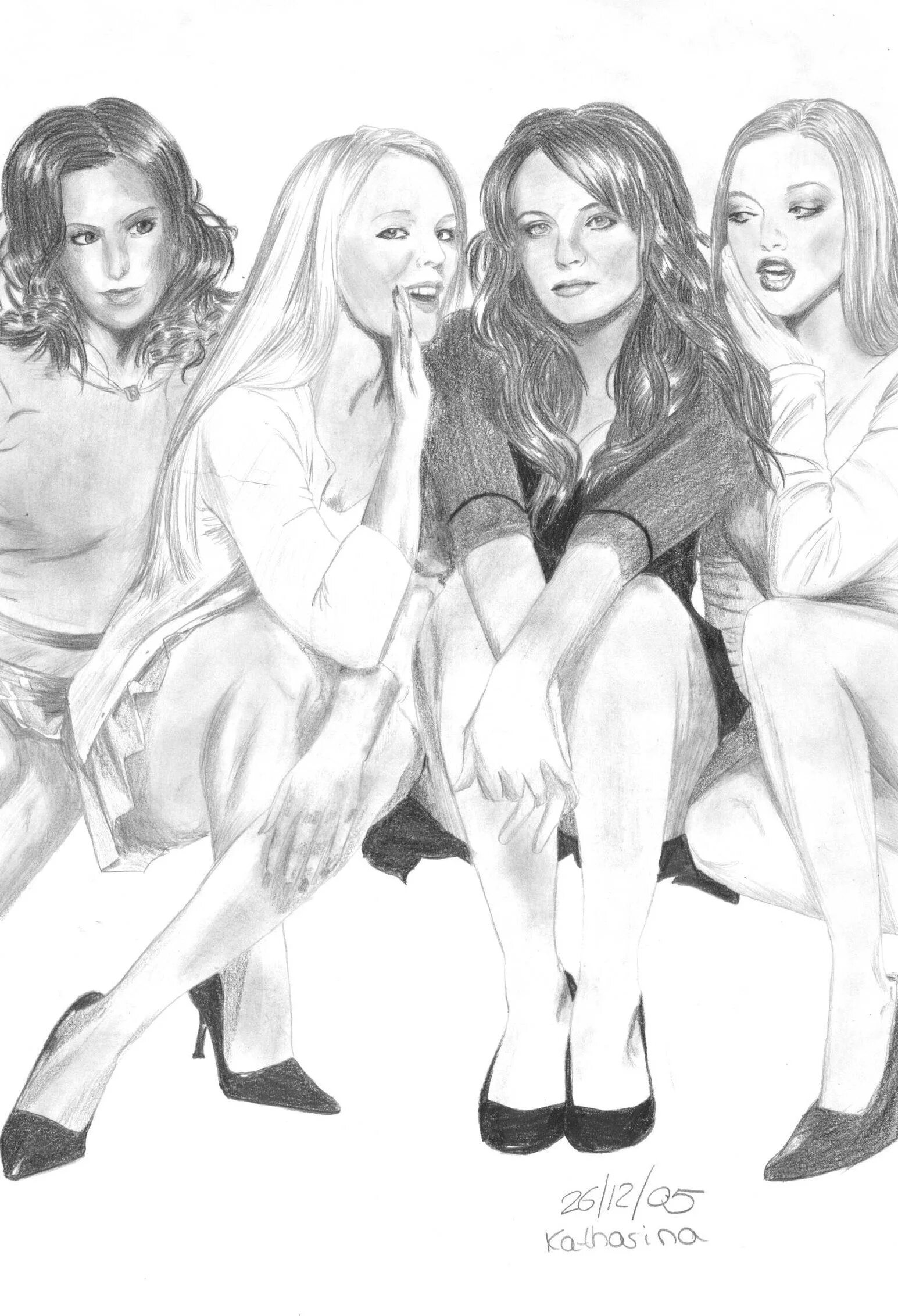 Draw mean. Рейчел Джойс Скотт. Рэйчел Джой Скотт рисунок. Раскраски mean girls. Spice girls рисунок.