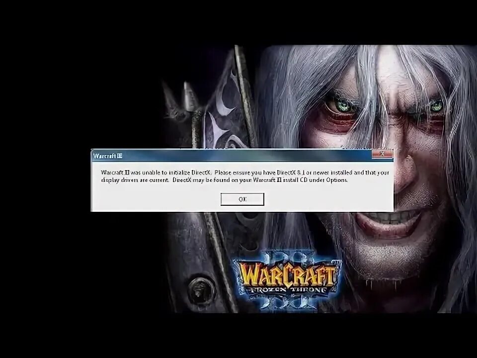 Warcraft was unable to initialize