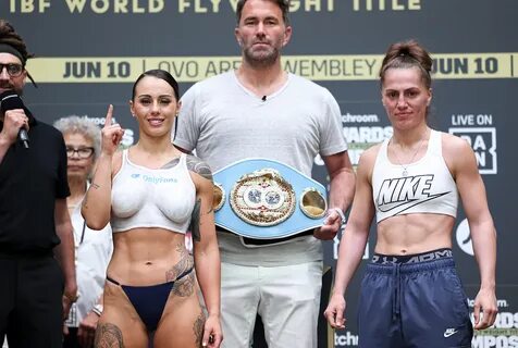 Cherneka Johnson stole the show with her weigh-in outfit. 
