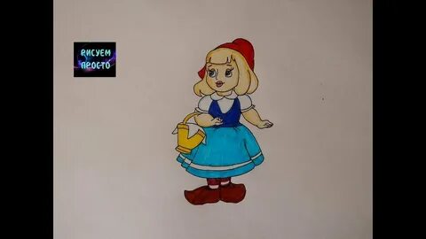 Красная шапочка нарисовать легко