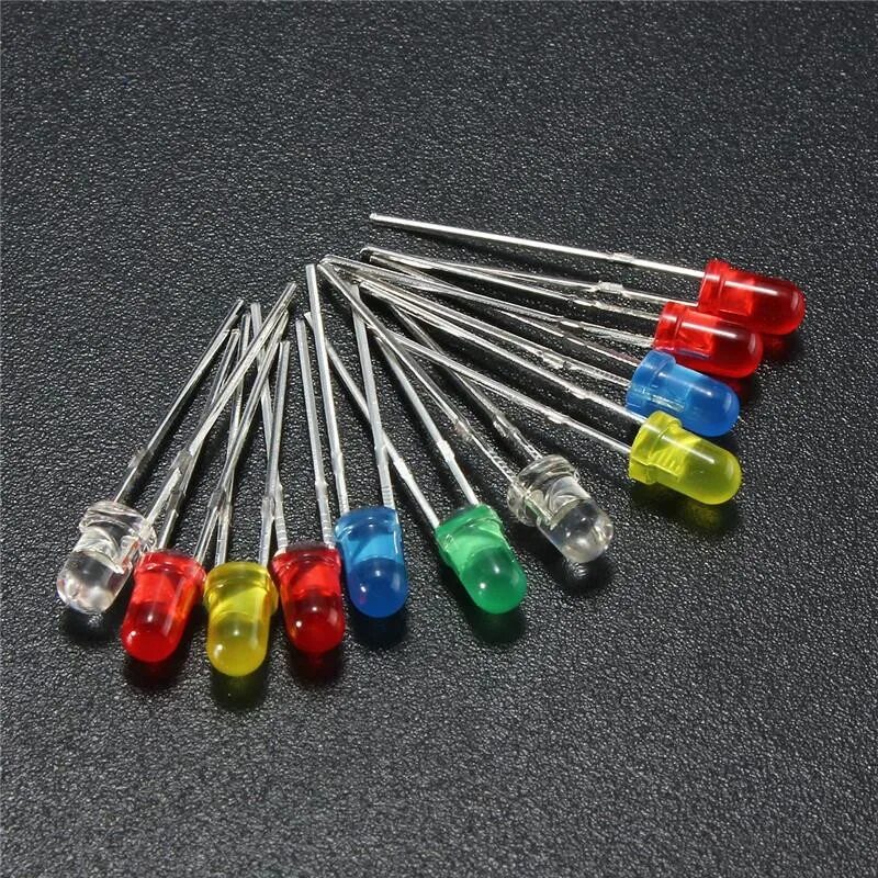 100pcs/lot 3mm 5mm led Red Green Yellow Blue White f3 f5. Светодиод красный 5мм 3 вольта. Диод 3мм. Светодиод 3мм 3v. Маленькие диоды