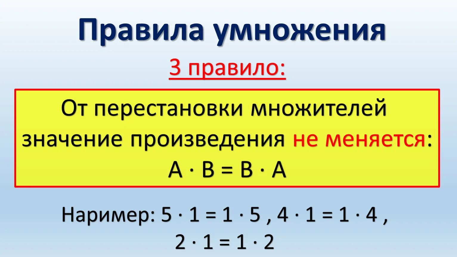 Перестановка и группировка множителей. От перестановки множителей произведение. Правила умножения. Умножение множитель. Множитель множитель произведение уравнения