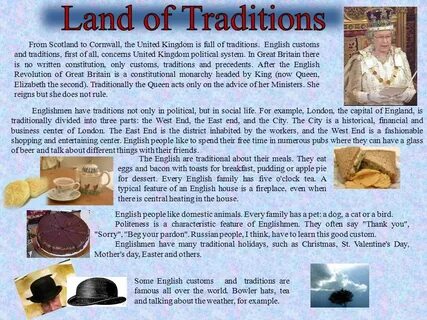 All english traditions are famous