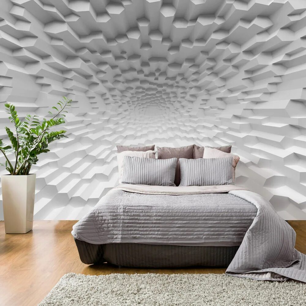 Обои с 3 д эффектом в интерьере 3D Wallpaper Removable Walpaper Floral Mural Wallpaper Etsy Wall painting livi